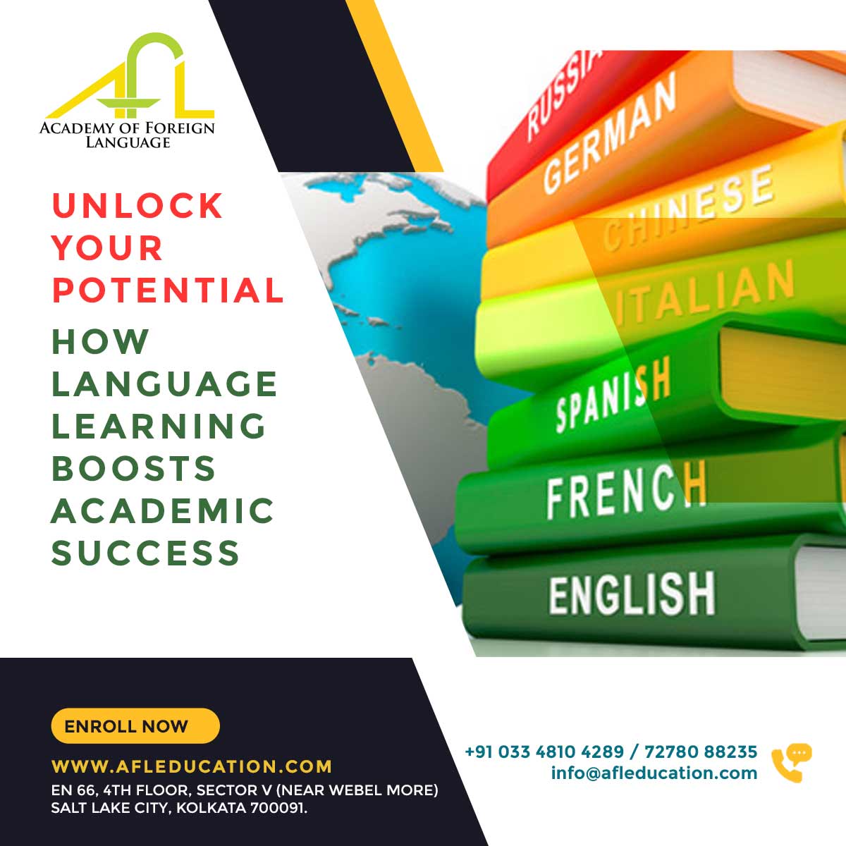 Foreign language training institute in Kolkata